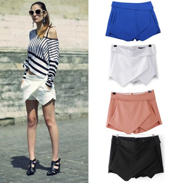 Short/Saia assimétrico