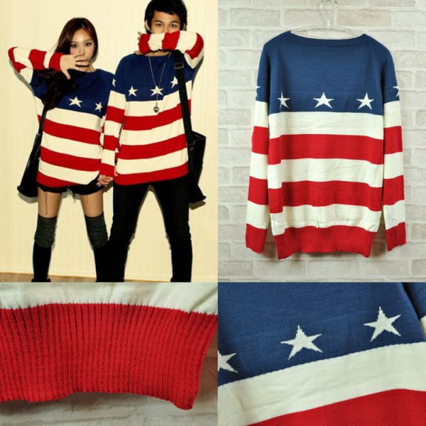 Suéter Bandeira USA