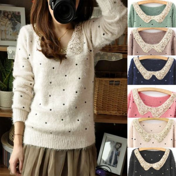 Sweater de poá
