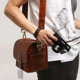 Bolsa de Couro para Camera