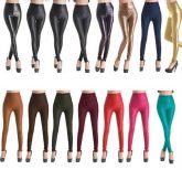legging de couro sintético